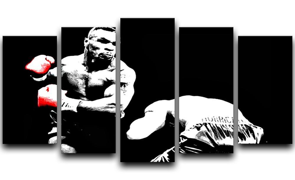 Mike Tyson Knockout 5 Split Panel Canvas  - Canvas Art Rocks - 1