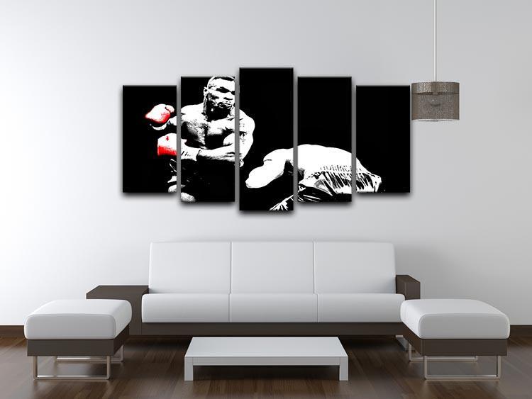 Mike Tyson Knockout 5 Split Panel Canvas - Canvas Art Rocks - 3