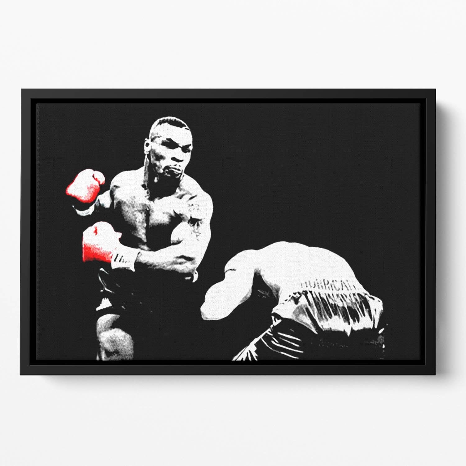 Mike Tyson Knockout Floating Framed Canvas