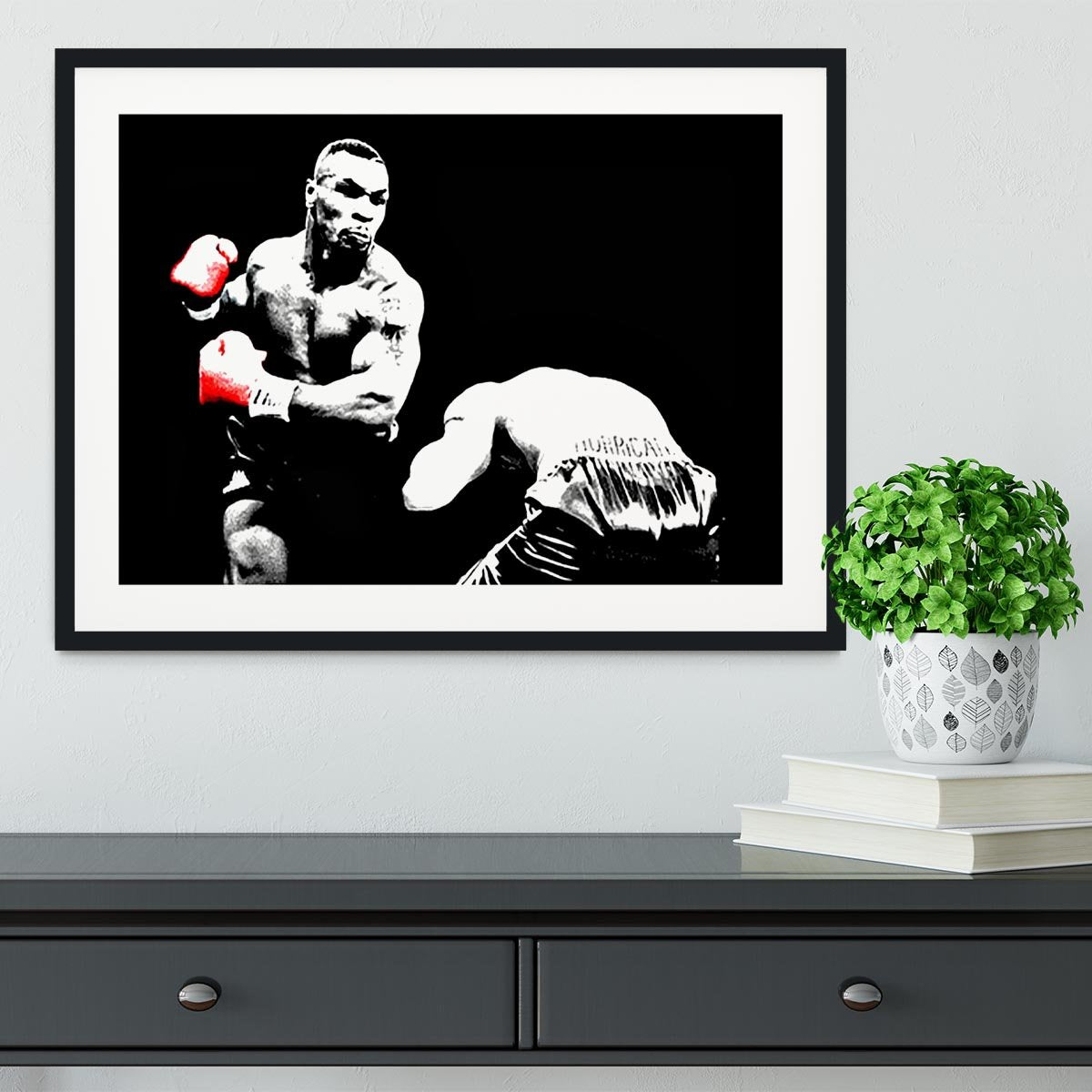 Mike Tyson Knockout Framed Print - Canvas Art Rocks - 1