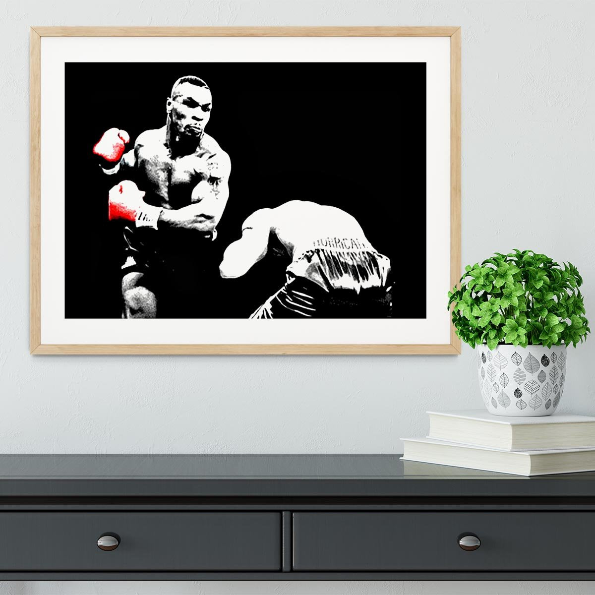 Mike Tyson Knockout Framed Print - Canvas Art Rocks - 3