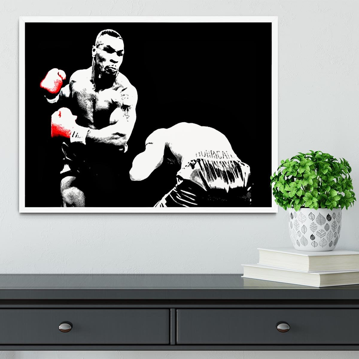 Mike Tyson Knockout Framed Print - Canvas Art Rocks -6