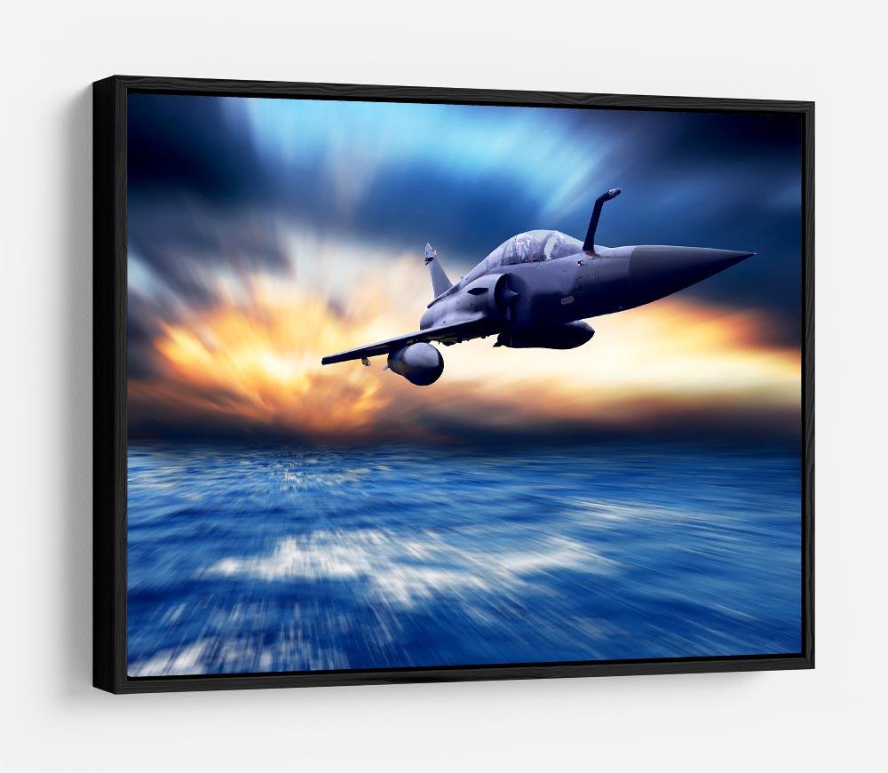 Military airplan on the speed HD Metal Print
