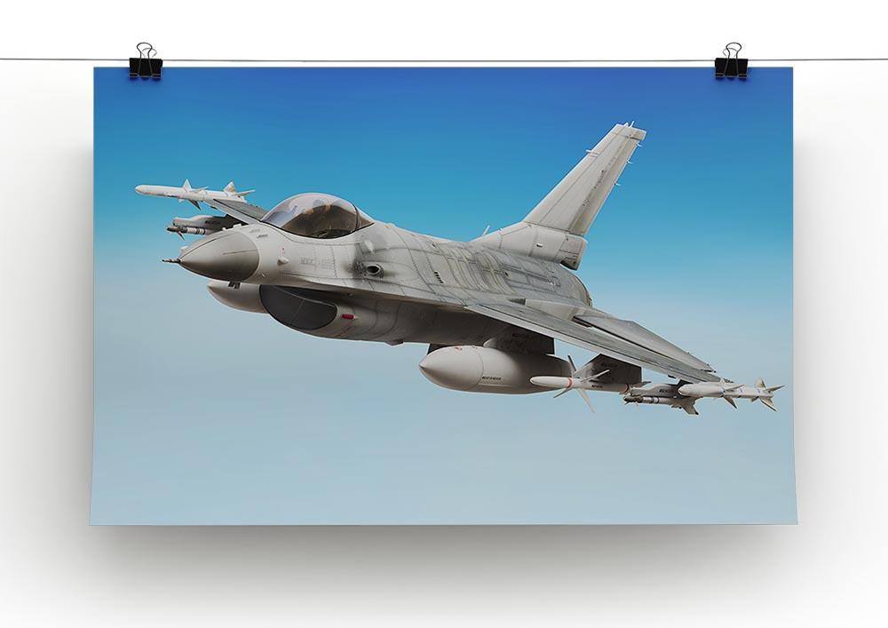 Military fighter jet close up Canvas Print or Poster - Canvas Art Rocks - 2