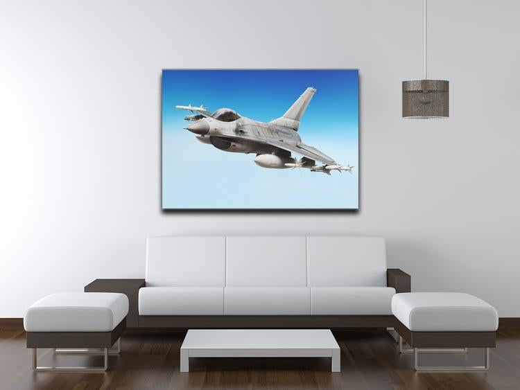 Military fighter jet close up Canvas Print or Poster - Canvas Art Rocks - 4