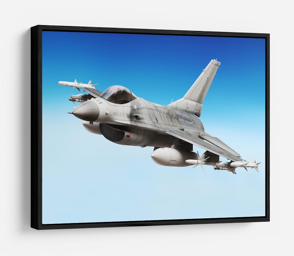 Military fighter jet close up HD Metal Print