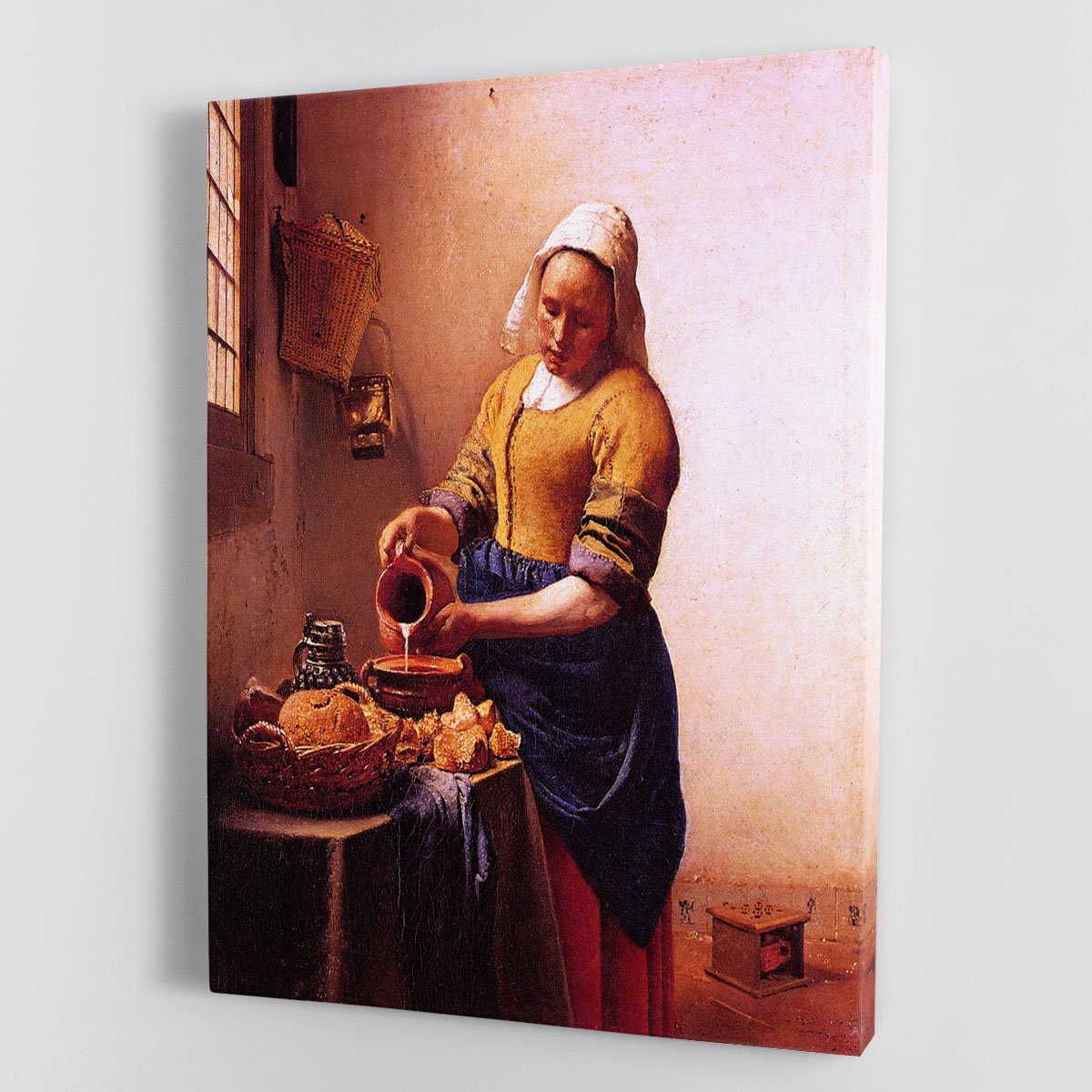 Milk maid by Vermeer Canvas Print or Poster