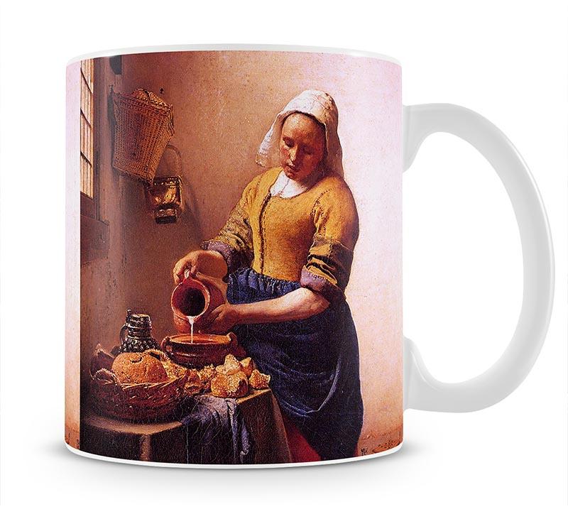 Milk maid by Vermeer Mug - Canvas Art Rocks - 1