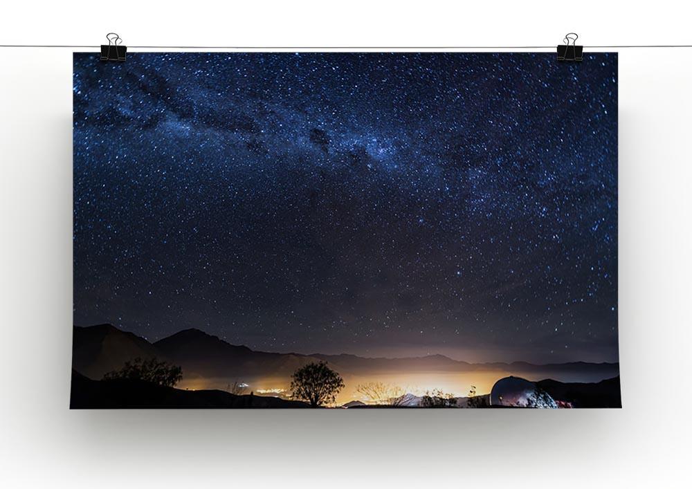 Milky Way over the Elqui Valley Canvas Print or Poster - Canvas Art Rocks - 2