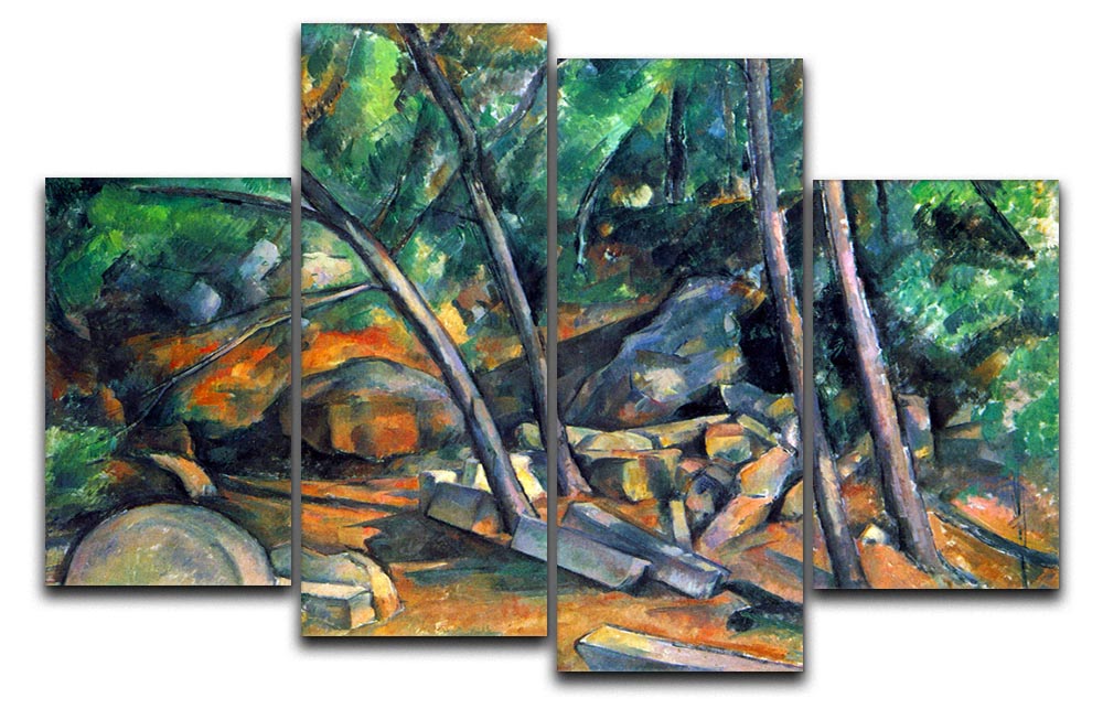 Mill Stone by Cezanne 4 Split Panel Canvas - Canvas Art Rocks - 1