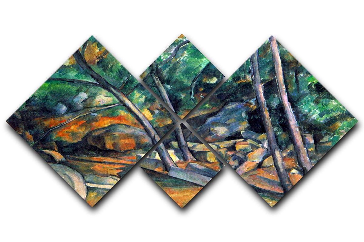 Mill Stone by Cezanne 4 Square Multi Panel Canvas - Canvas Art Rocks - 1