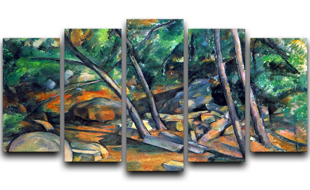 Mill Stone by Cezanne 5 Split Panel Canvas - Canvas Art Rocks - 1