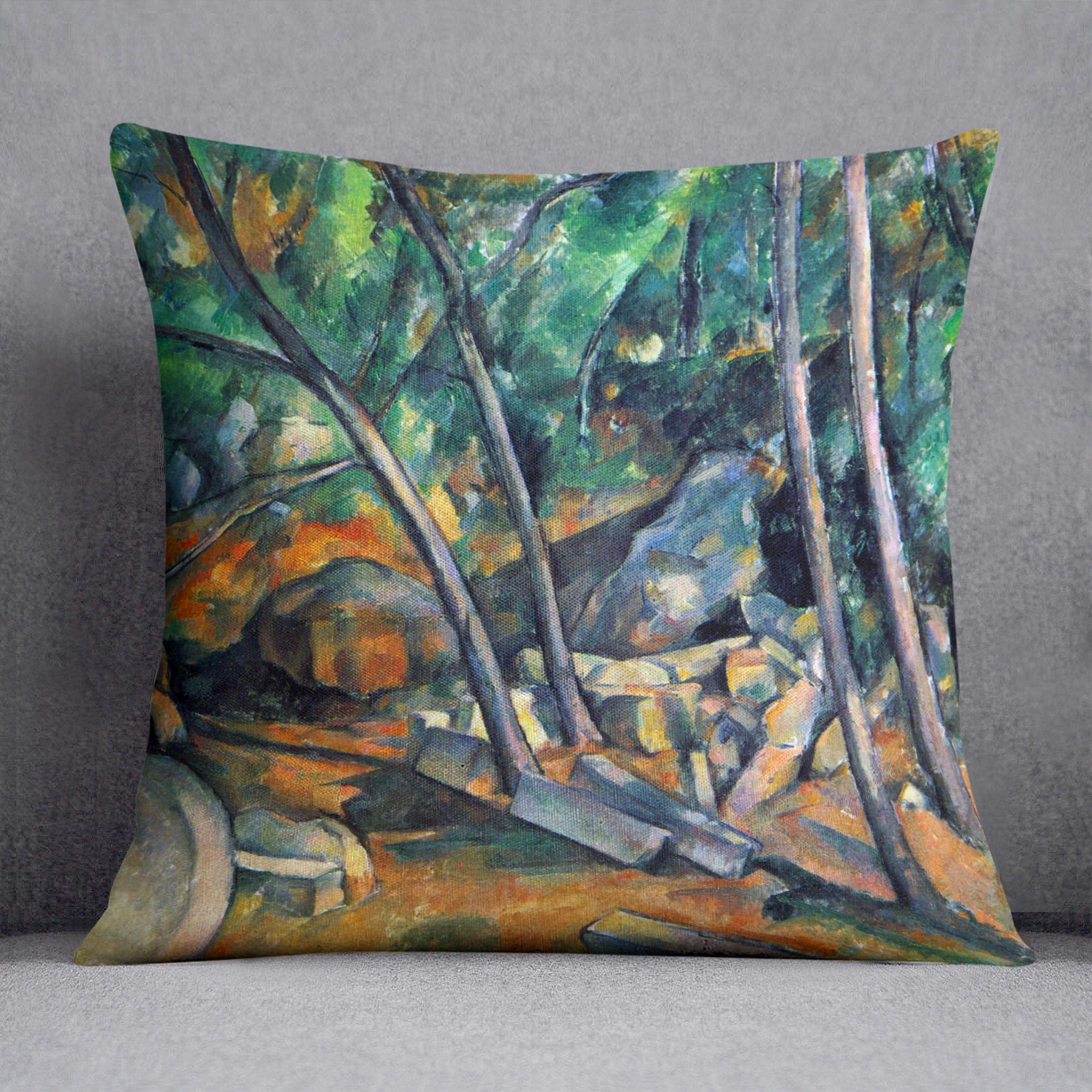 Mill Stone by Cezanne Cushion - Canvas Art Rocks - 1