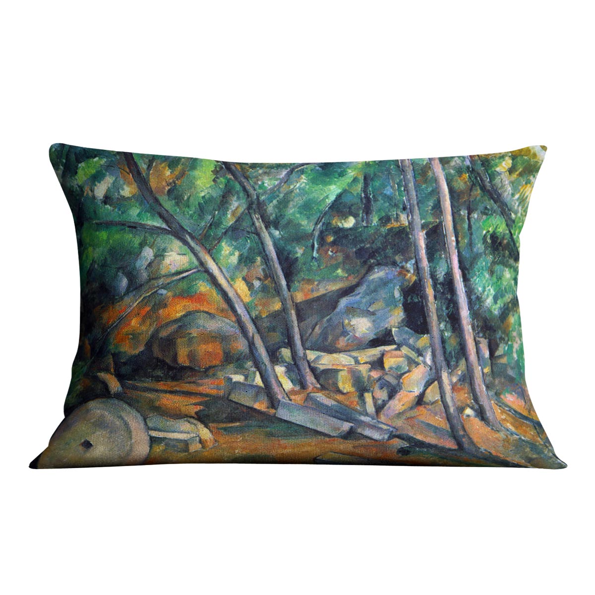 Mill Stone by Cezanne Cushion - Canvas Art Rocks - 4