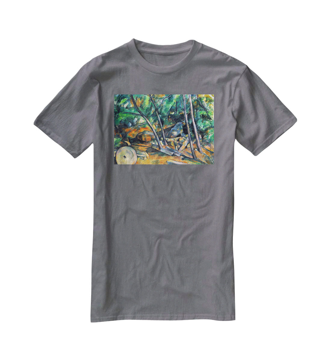 Mill Stone by Cezanne T-Shirt - Canvas Art Rocks - 3