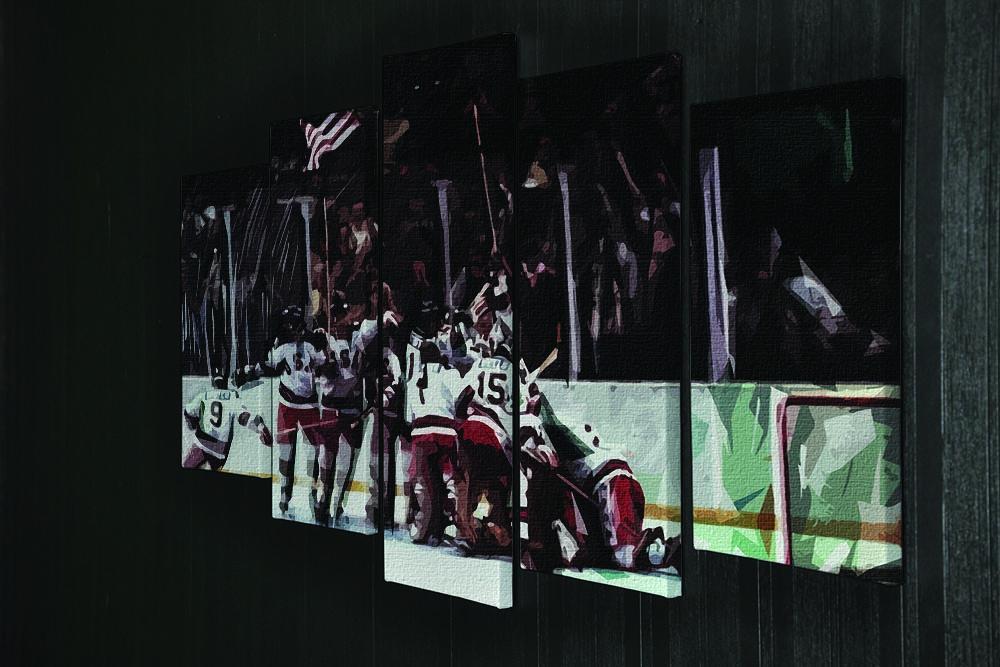 Miracle on Ice USA Ice Hockey Team 5 Split Panel Canvas - Canvas Art Rocks - 2