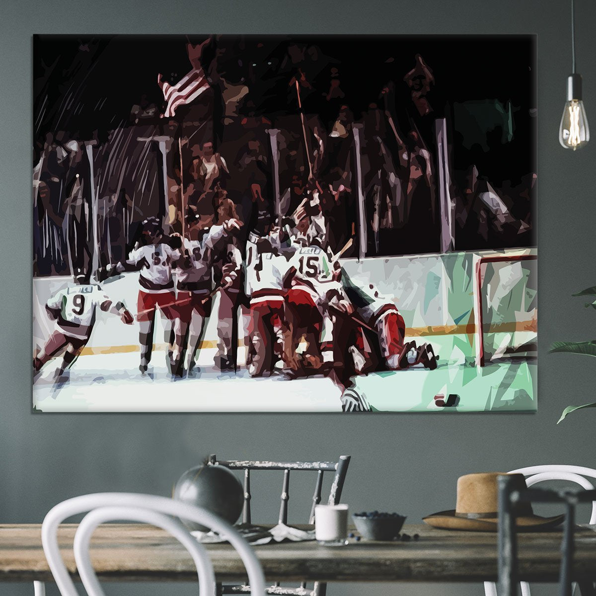 Miracle on Ice USA Ice Hockey Team Canvas Print or Poster