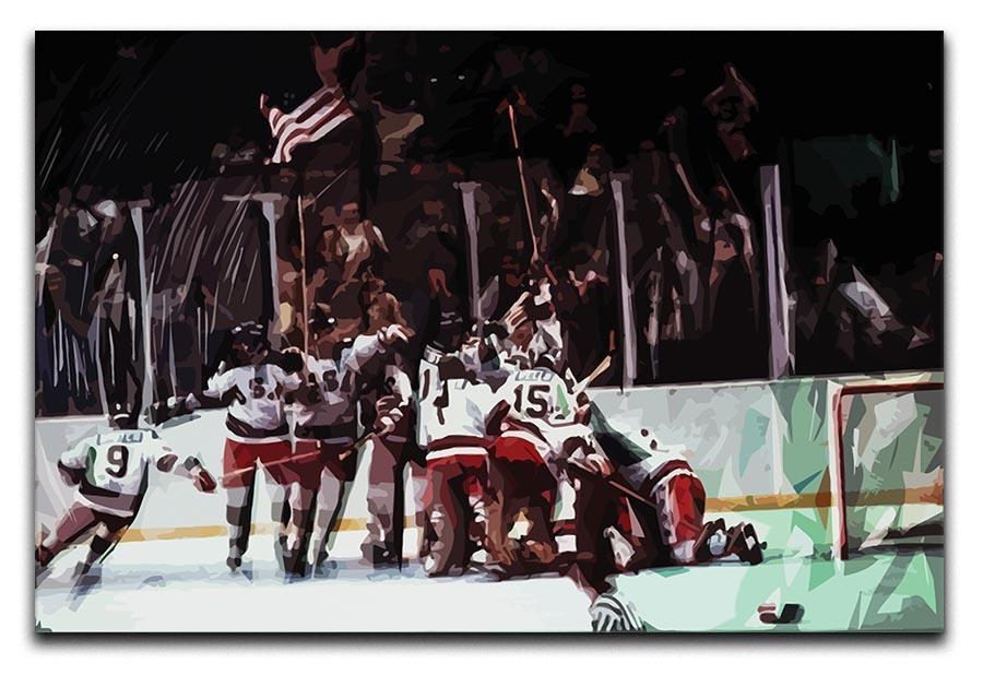 Miracle on Ice USA Ice Hockey Team Canvas Print or Poster  - Canvas Art Rocks - 1