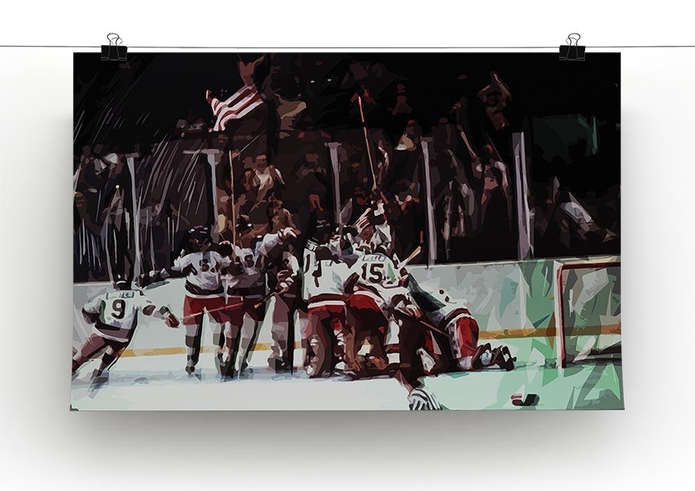 Miracle on Ice USA Ice Hockey Team Canvas Print or Poster - Canvas Art Rocks - 2
