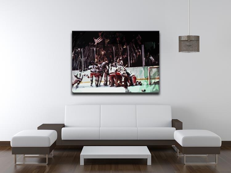 Miracle on Ice USA Ice Hockey Team Canvas Print or Poster - Canvas Art Rocks - 4