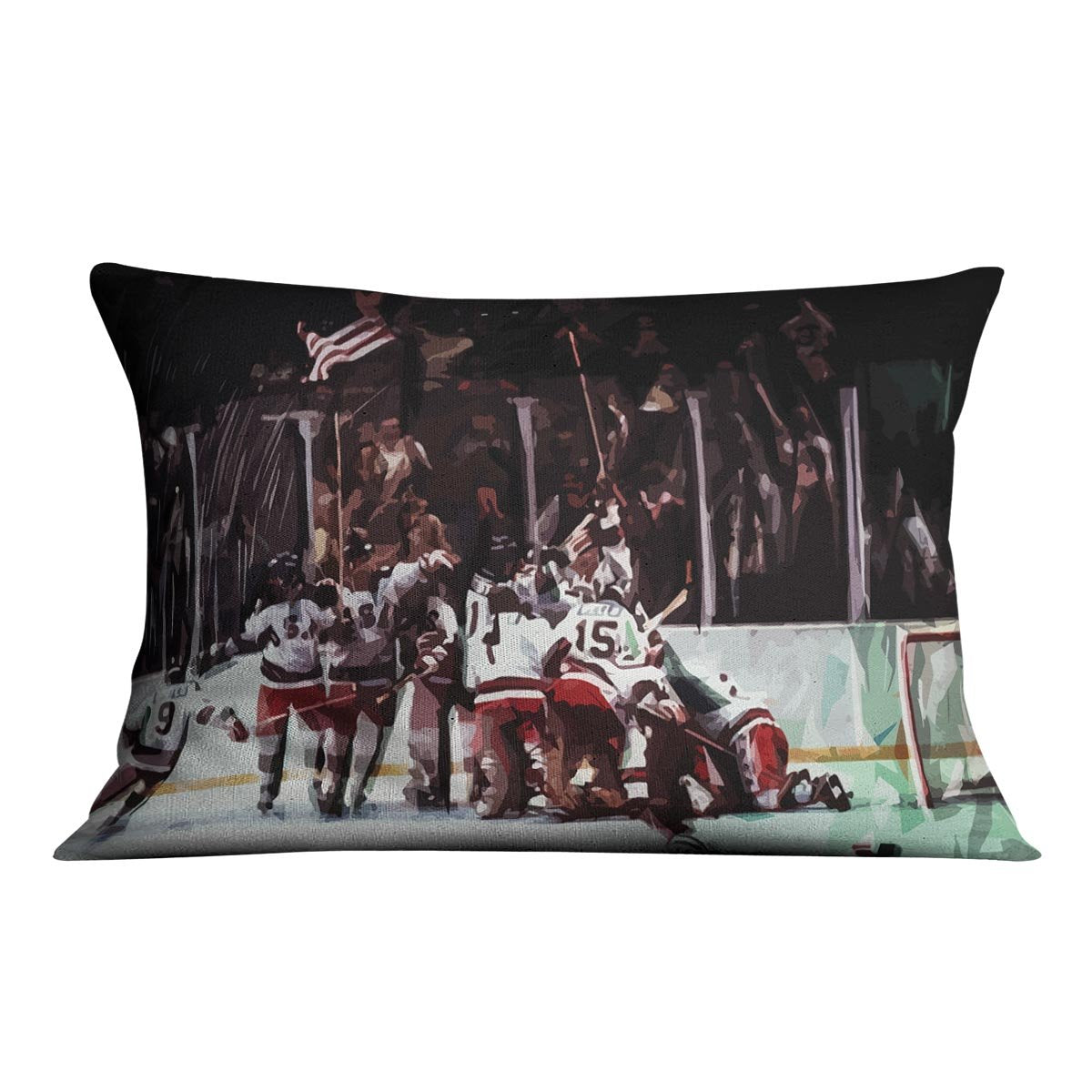 Miracle on Ice USA Ice Hockey Team Cushion
