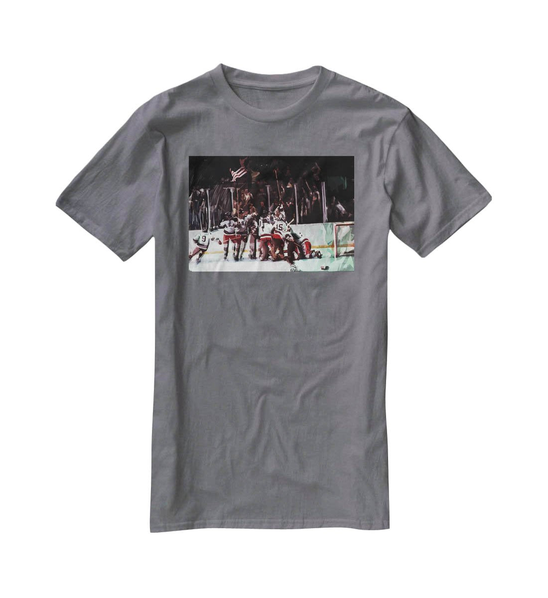 Miracle on Ice USA Ice Hockey Team T-Shirt - Canvas Art Rocks - 3