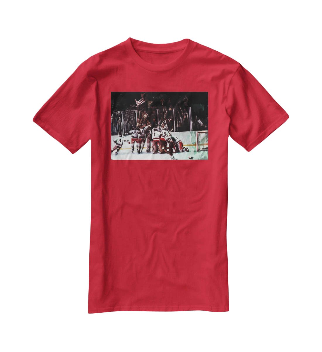 Miracle on Ice USA Ice Hockey Team T-Shirt - Canvas Art Rocks - 4