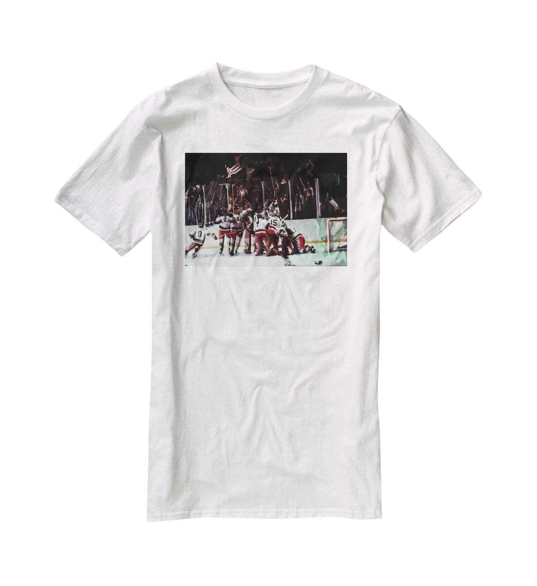 Miracle on Ice USA Ice Hockey Team T-Shirt - Canvas Art Rocks - 5