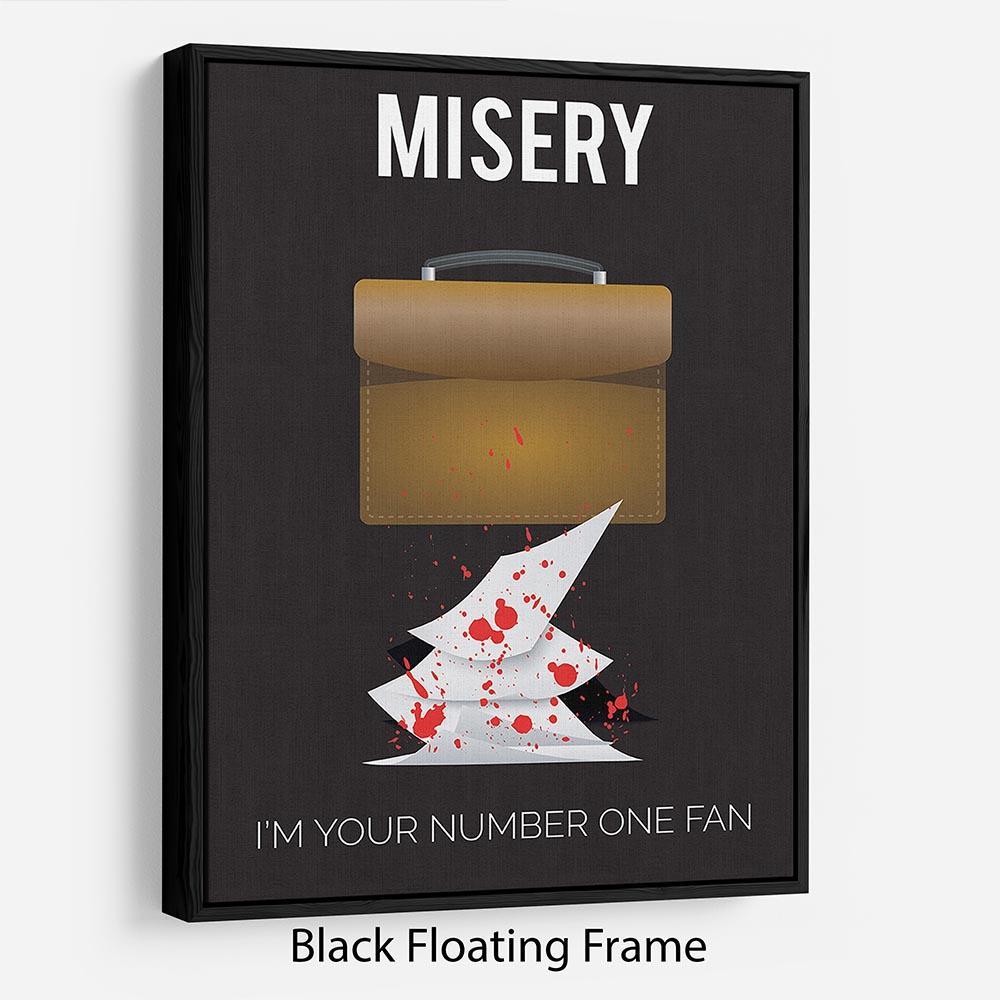 Misery Im Your Number One Fan Minimal Movie Floating Frame Canvas - Canvas Art Rocks - 1