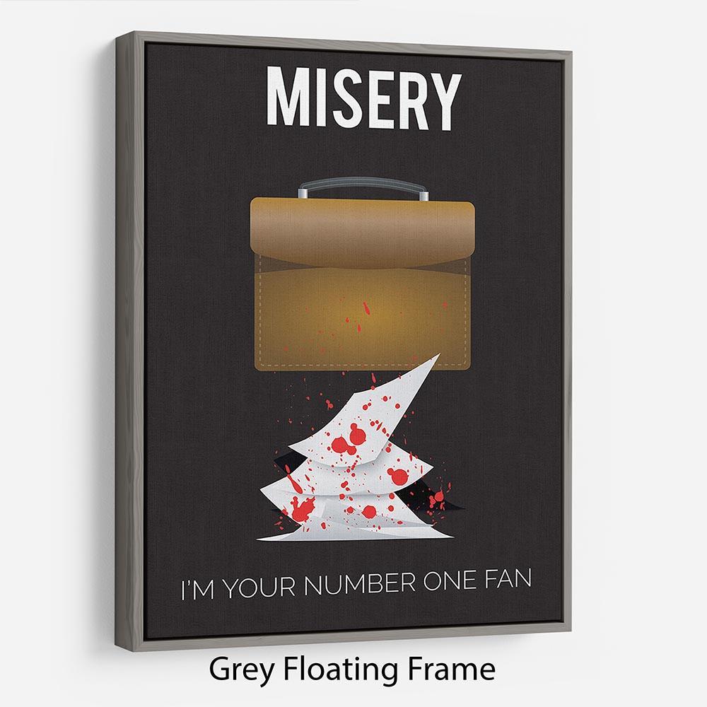 Misery Im Your Number One Fan Minimal Movie Floating Frame Canvas - Canvas Art Rocks - 3