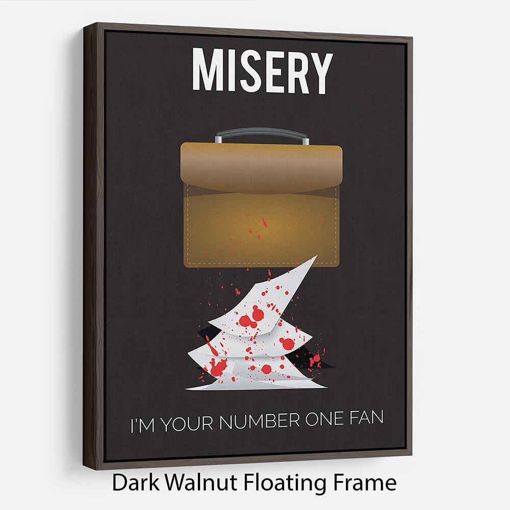 Misery Im Your Number One Fan Minimal Movie Floating Frame Canvas - Canvas Art Rocks - 5