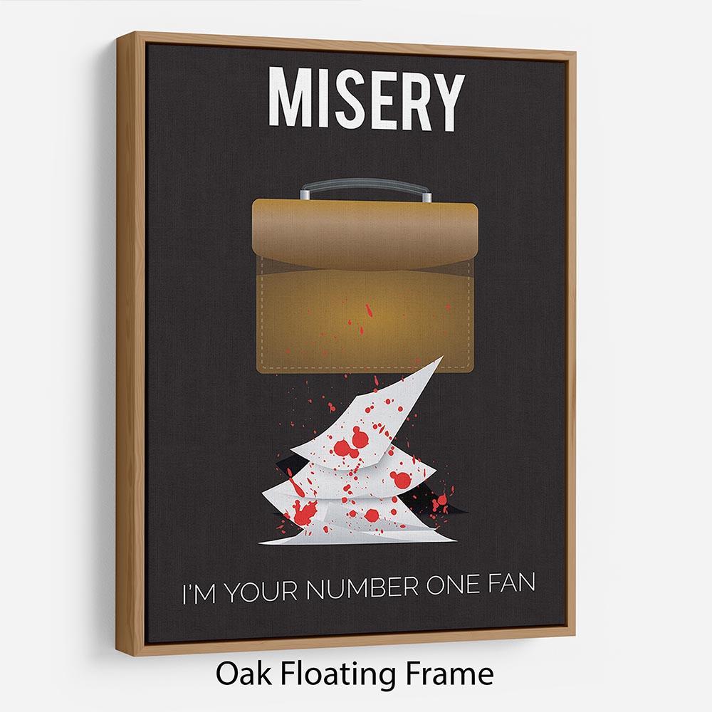 Misery Im Your Number One Fan Minimal Movie Floating Frame Canvas - Canvas Art Rocks - 9