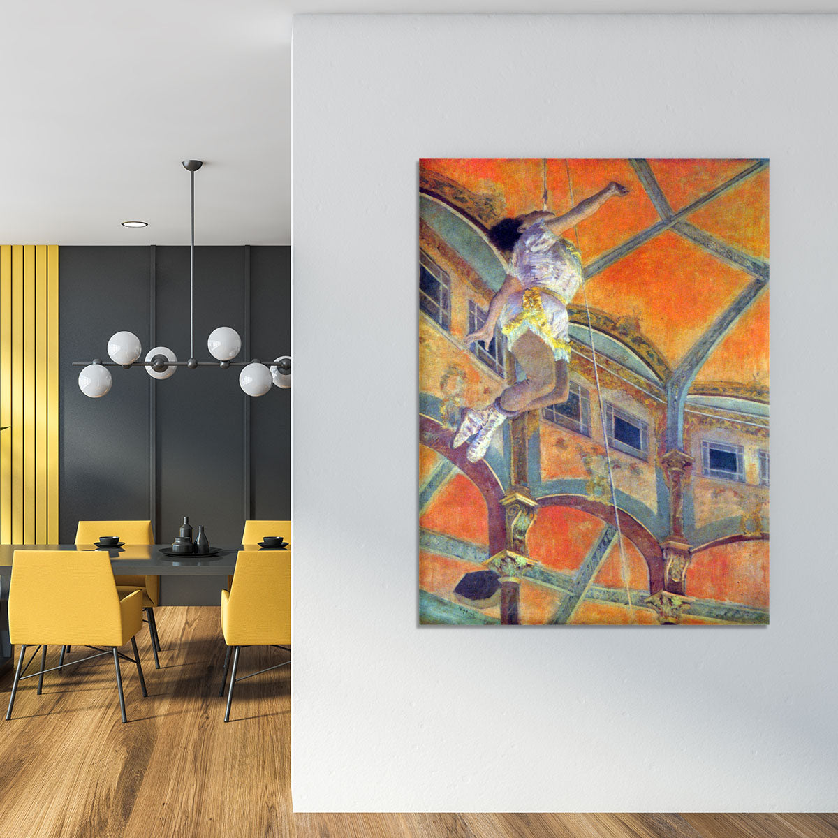 Miss Lala in Circus Fernando by Degas Canvas Print or Poster - Canvas Art Rocks - 4