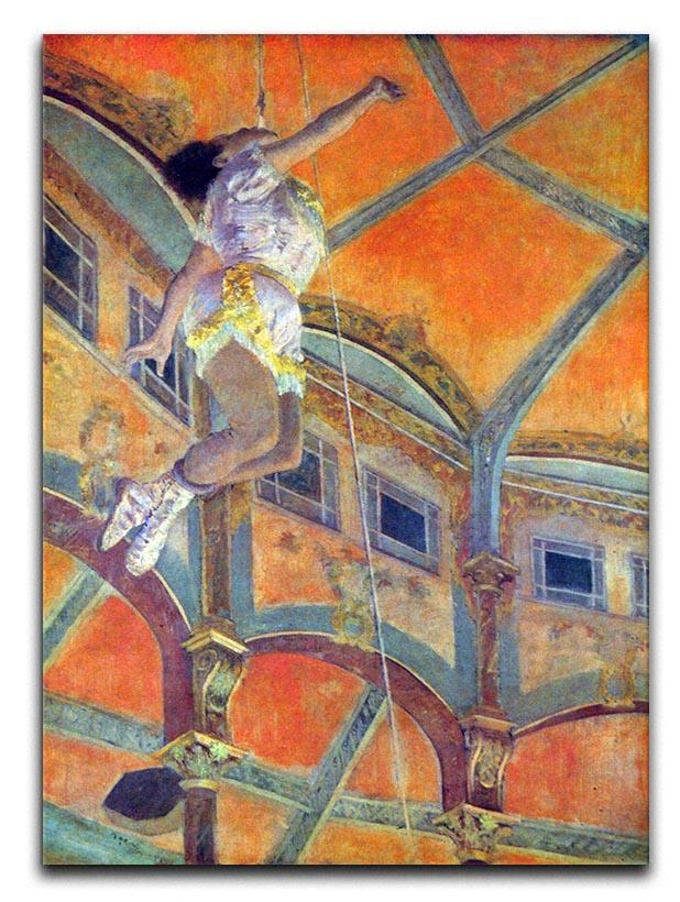Miss Lala in Circus Fernando by Degas Canvas Print or Poster - Canvas Art Rocks - 1
