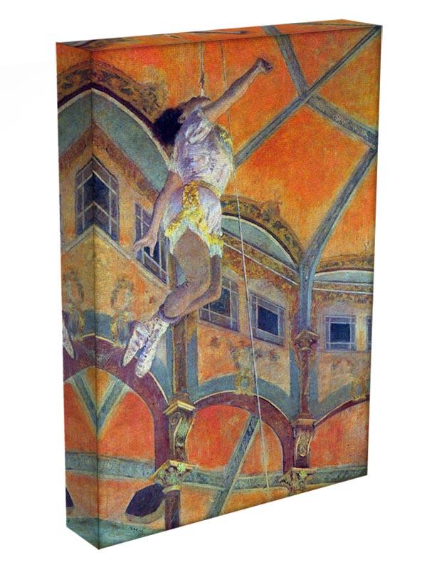 Miss Lala in Circus Fernando by Degas Canvas Print or Poster - Canvas Art Rocks - 3