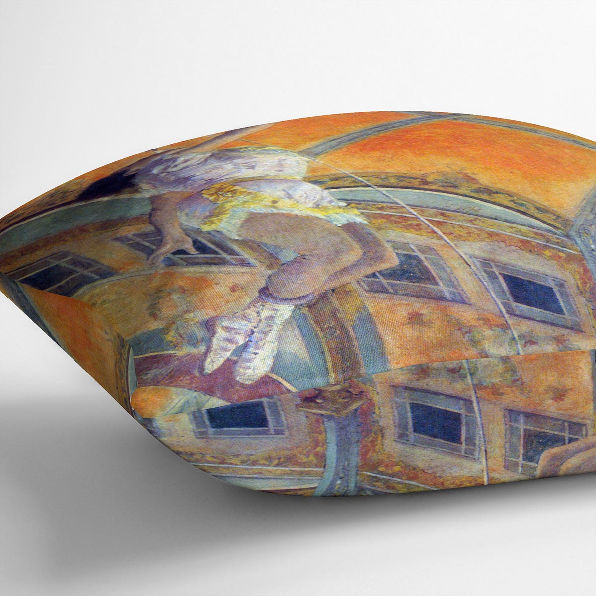 Miss Lala in Circus Fernando by Degas Cushion