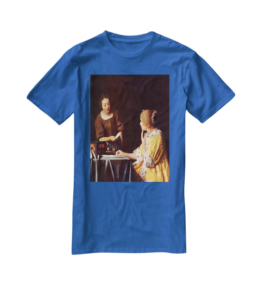 Mistress and maid by Vermeer T-Shirt - Canvas Art Rocks - 2