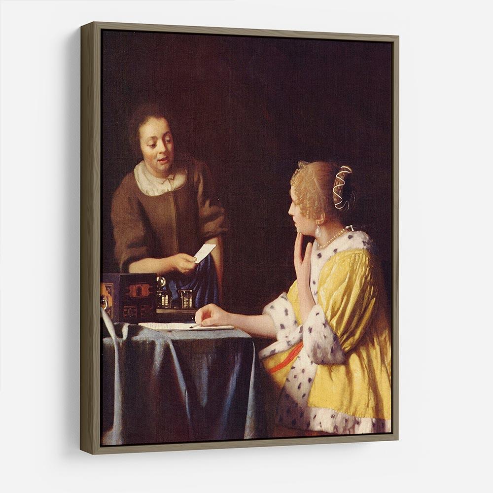 Mistress and maid by Vermeer HD Metal Print - Canvas Art Rocks - 10