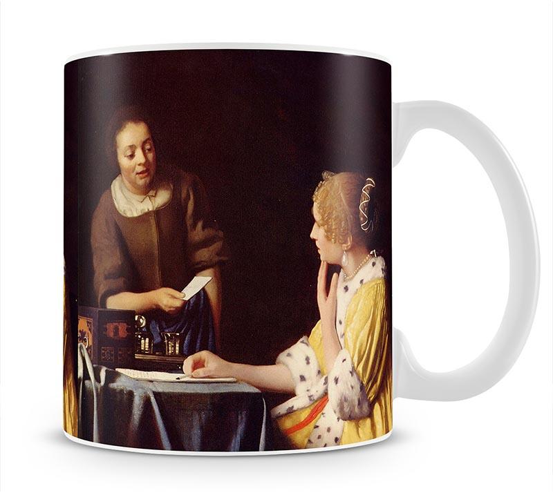Mistress and maid by Vermeer Mug - Canvas Art Rocks - 1