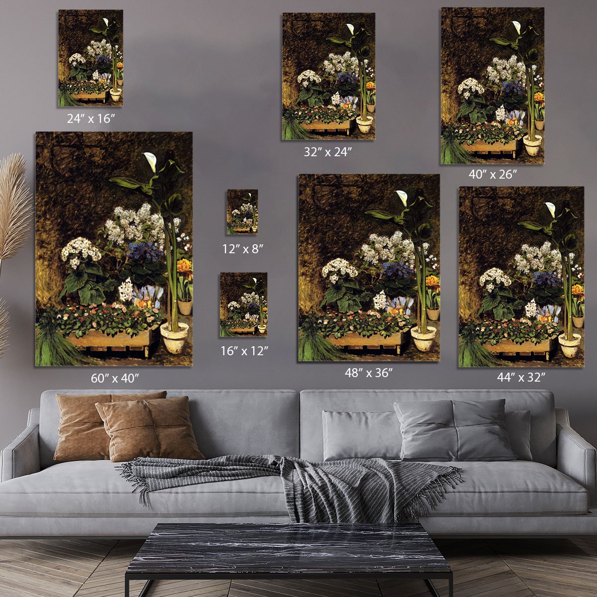 Mixed Spring Flowers by Renoir Canvas Print or Poster