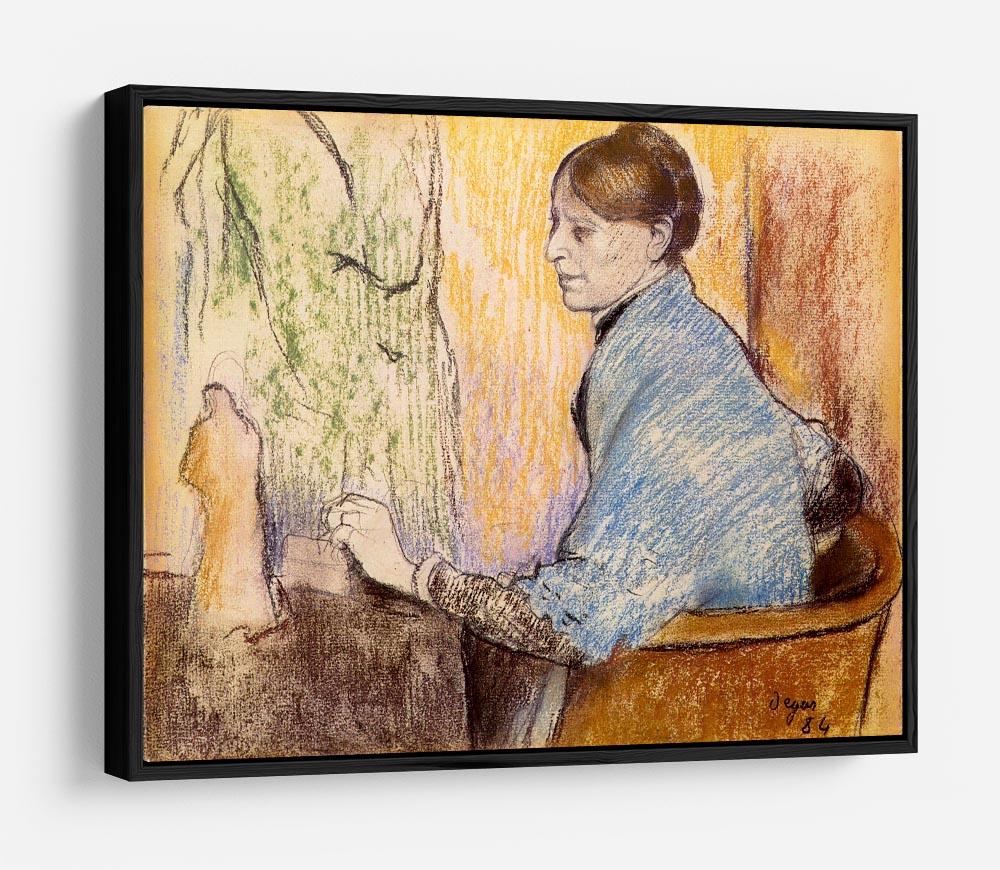 Mme Henri Rouart before a statue by Degas HD Metal Print - Canvas Art Rocks - 6