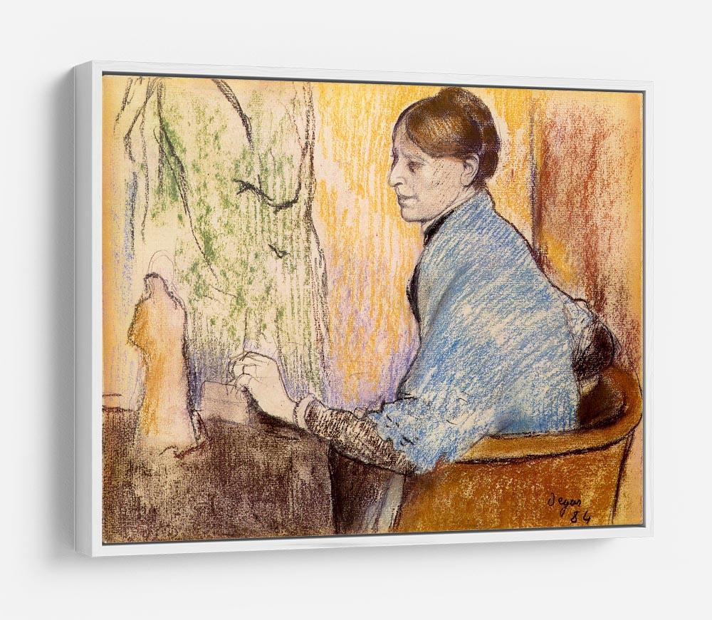 Mme Henri Rouart before a statue by Degas HD Metal Print - Canvas Art Rocks - 7
