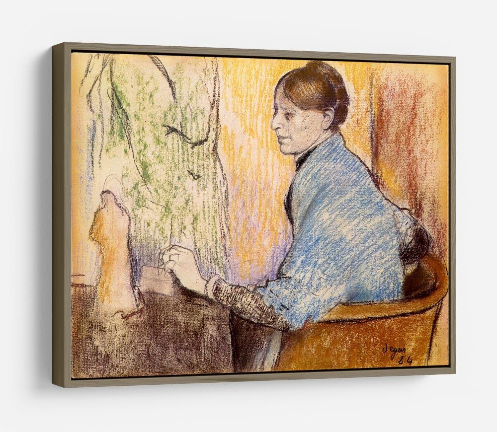 Mme Henri Rouart before a statue by Degas HD Metal Print - Canvas Art Rocks - 10