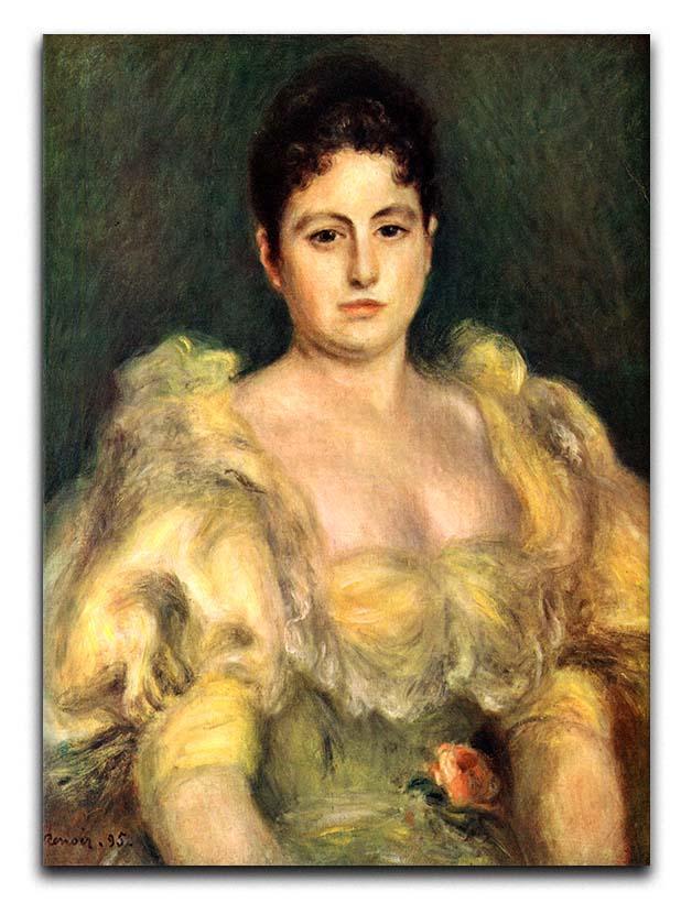 Mme Stephen Pichon by Renoir Canvas Print or Poster  - Canvas Art Rocks - 1