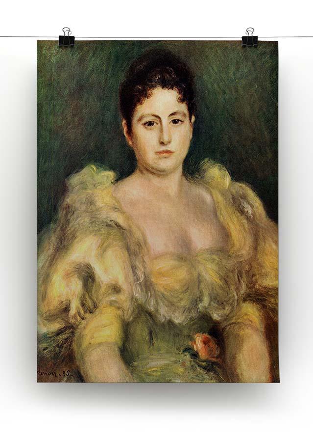 Mme Stephen Pichon by Renoir Canvas Print or Poster - Canvas Art Rocks - 2