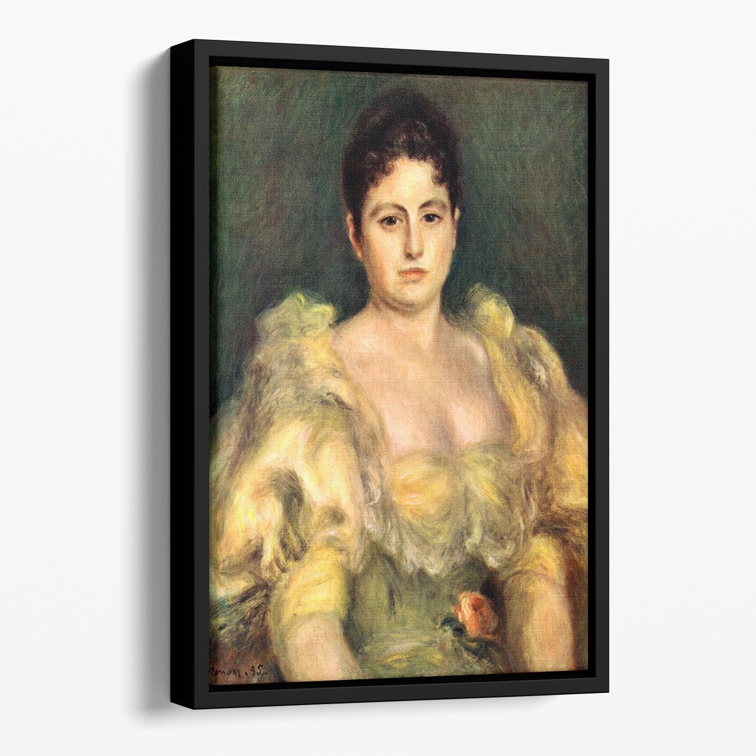 Mme Stephen Pichon by Renoir Floating Framed Canvas