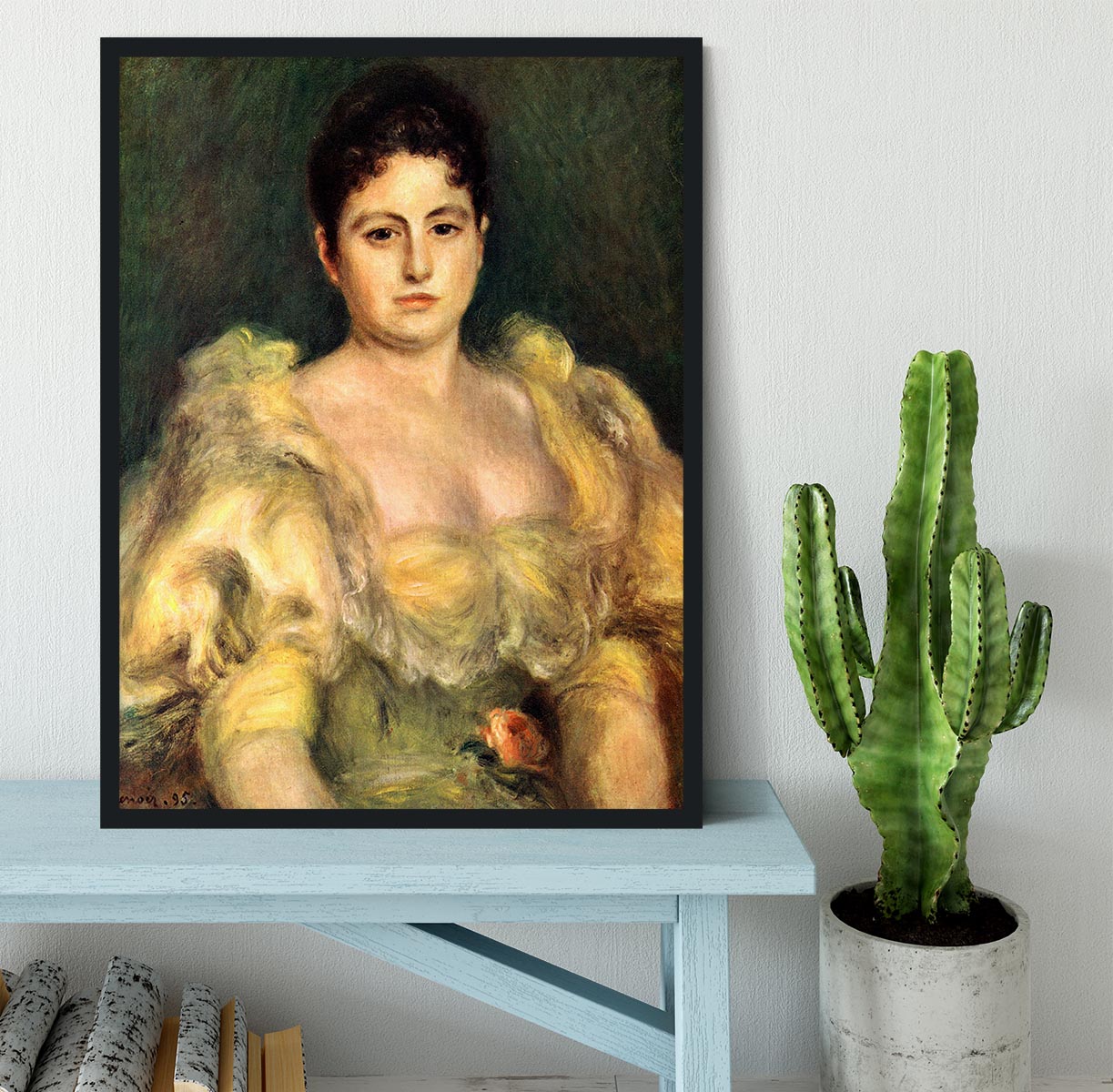 Mme Stephen Pichon by Renoir Framed Print - Canvas Art Rocks - 2