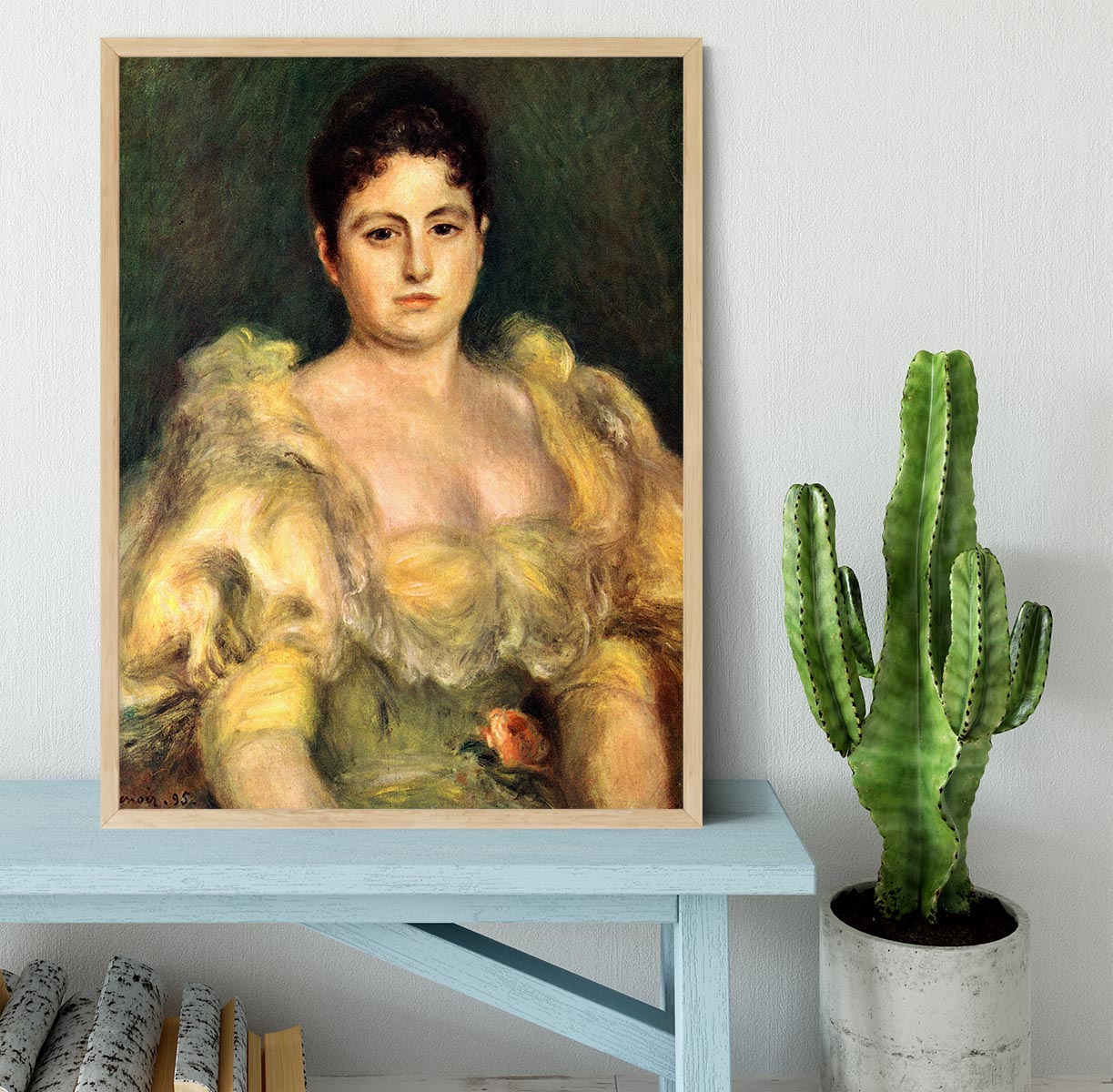 Mme Stephen Pichon by Renoir Framed Print - Canvas Art Rocks - 4