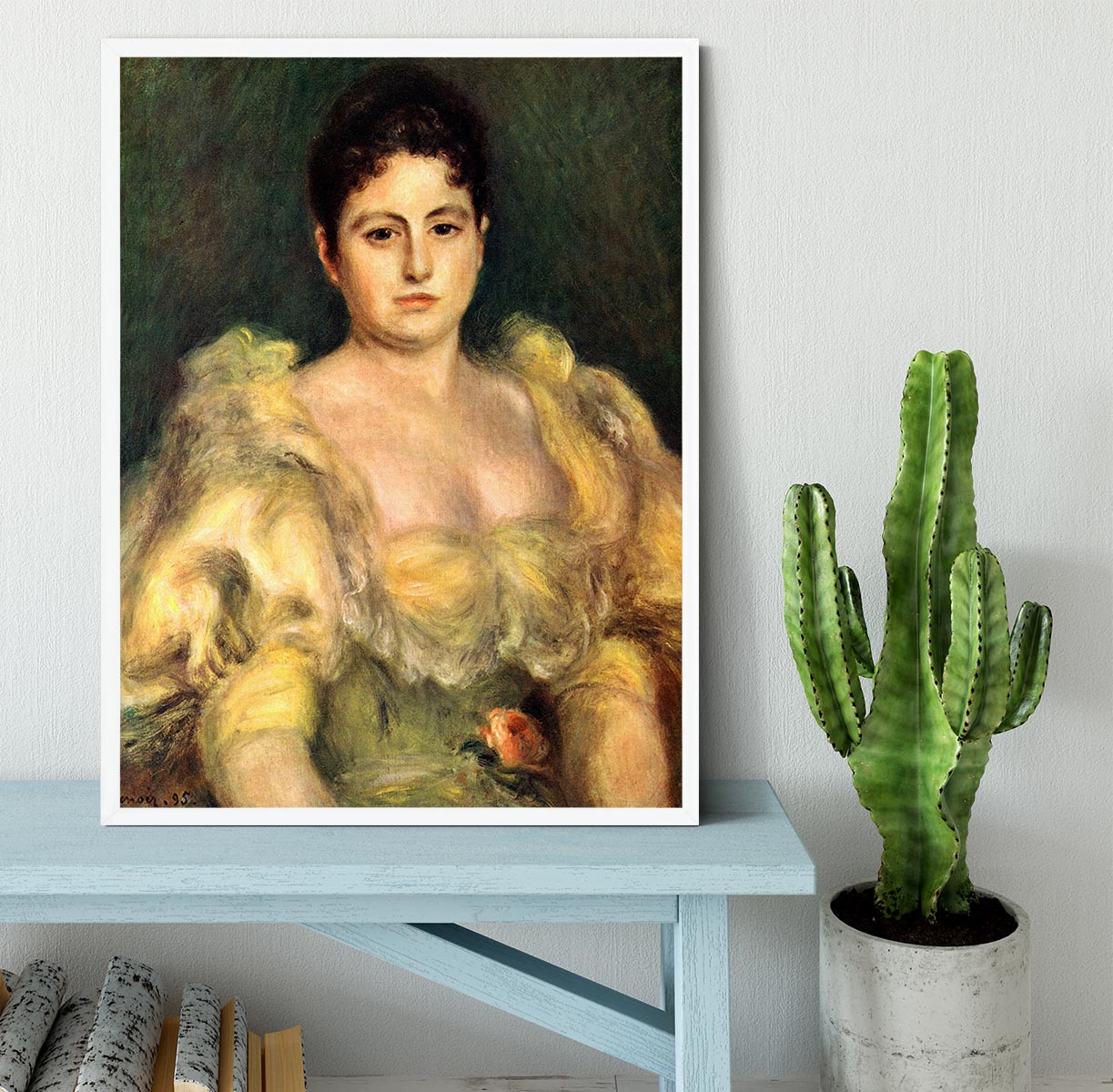 Mme Stephen Pichon by Renoir Framed Print - Canvas Art Rocks -6