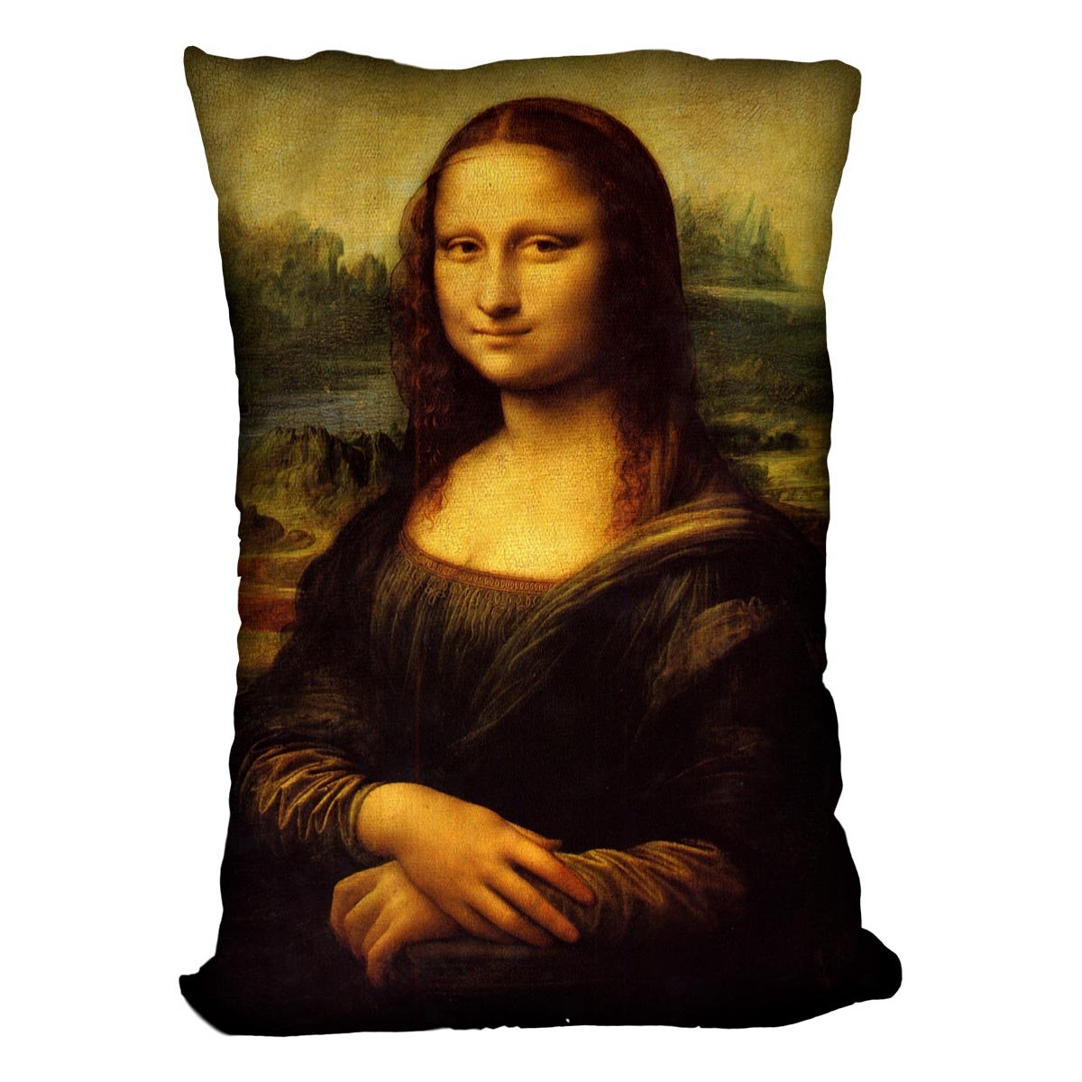 Mona Lisa by Da Vinci Throw Pillow
